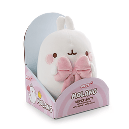 MOLANG I-2026- Peluche Molang c/laço 16cm,em caixa oferta