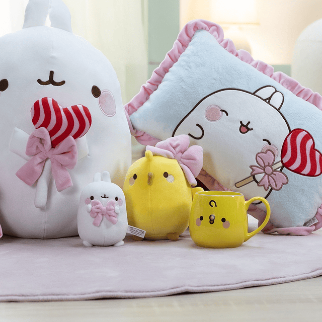 MOLANG I-2026- Peluche Piu-Piu c/laço,16cm,em caixa oferta