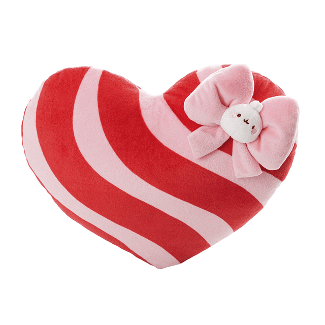 MOLANG I-2026- Almofada Molang em forma de coração,32X26cm