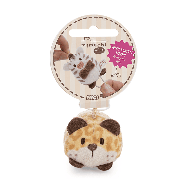 Mymochi Spring | Leopardo Ichiro deitado, 5cm c/ header