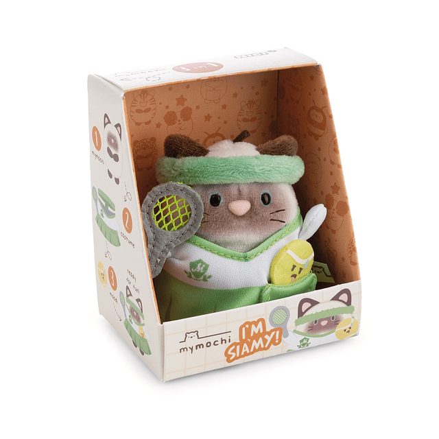Mymochi Hobby | Gato Siamy,c/ fato de tenista
