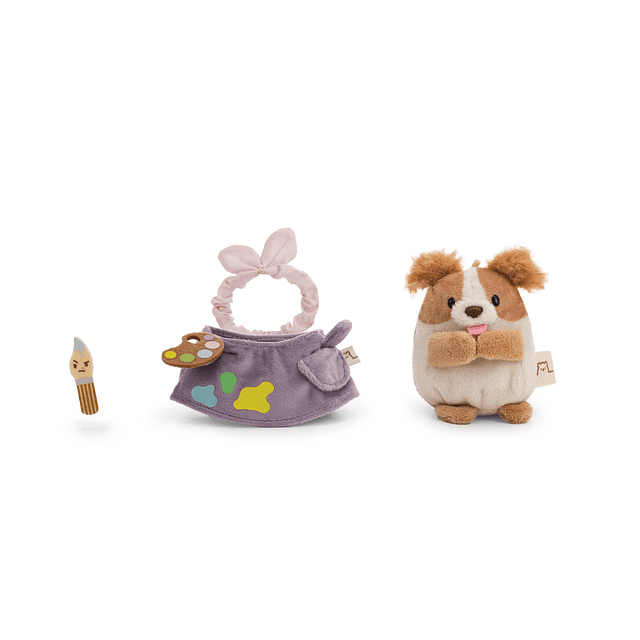 Mymochi Hobby | Cão Brushy,c/ fato de pintor