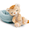Sleeping Pets Wild Cat | Leopardo-das-neves, em cesto,12cm