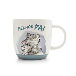 Fancy Mugs PT | Melhor Pai, 400ml 9,5X9,5cm