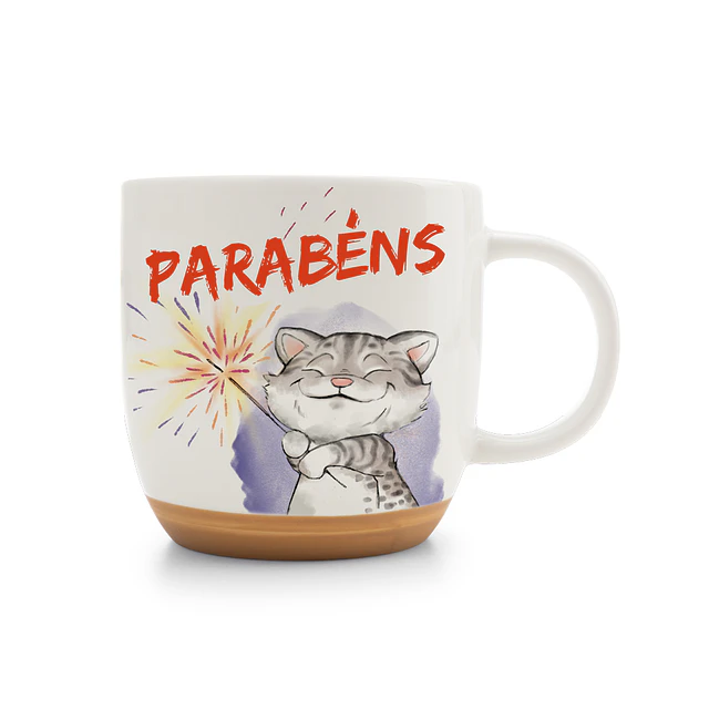 Fancy Mugs PT | Parabéns, 400ml 9,5X9,5cm