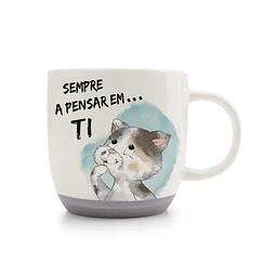 Fancy Mugs PT | Sempre a pensar em Ti, 400ml 9,5X9,5cm
