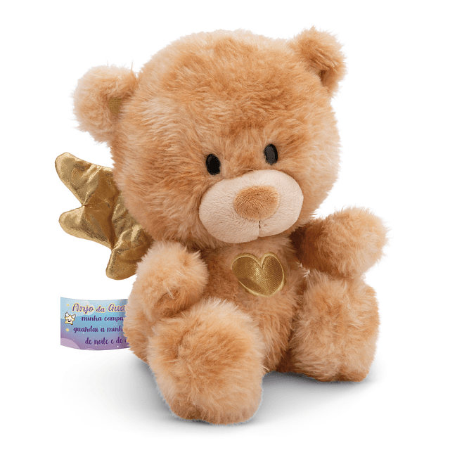 Anjo da Guarda c/oração, Urso La La Bearie, 28cm