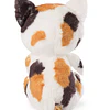 Sleeping Pets | Gato tricolor em cesto rosa claro, 12cm
