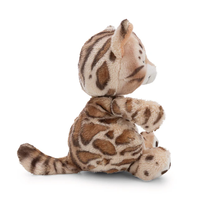 Sleeping Pets | Gato-de-bengala em cesto verde, 12cm