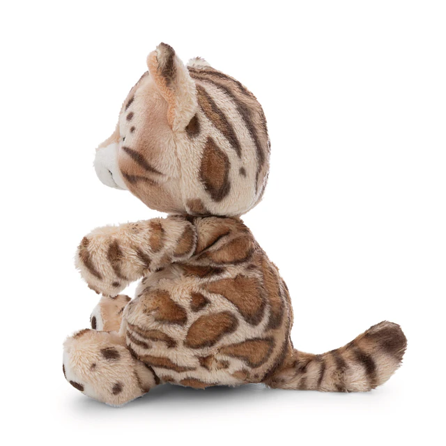Sleeping Pets | Gato-de-bengala em cesto verde, 12cm