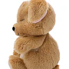 Sleeping Pets | Cão bege em cesto rosa, 12cm
