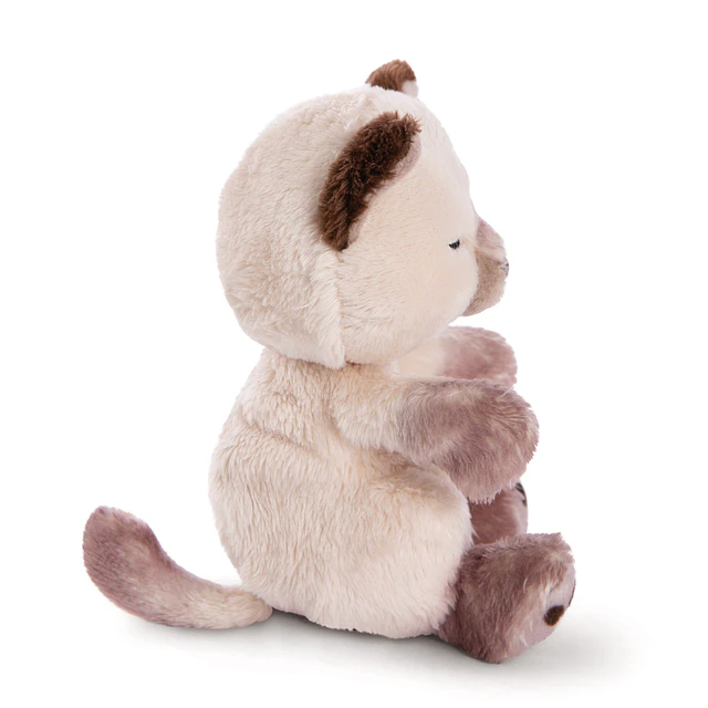 Sleeping Pets | Gato siamês em cesto azul, 12cm
