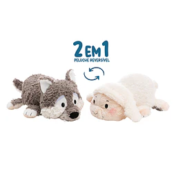 Twistimals | Peluche Ovelha & Lobo, com função reversível