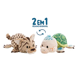 Twistimals | Peluche Tartaruga & Chita,c/função reversível