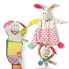 Pack 5_ Fantoche de mão Coelho + Figura Coelho c/anel de madeira + Dou-dou Coelho