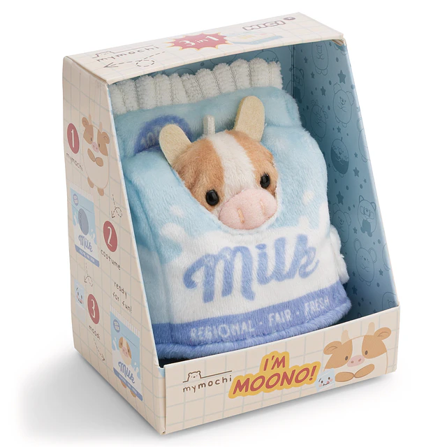 Mymochi Goodies | Vaca Moono, c/embalagem de leite