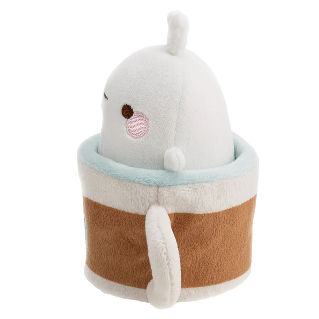 MOLANG COPO DE CAFÉ |Peluche Molang em caneca,14X9cm