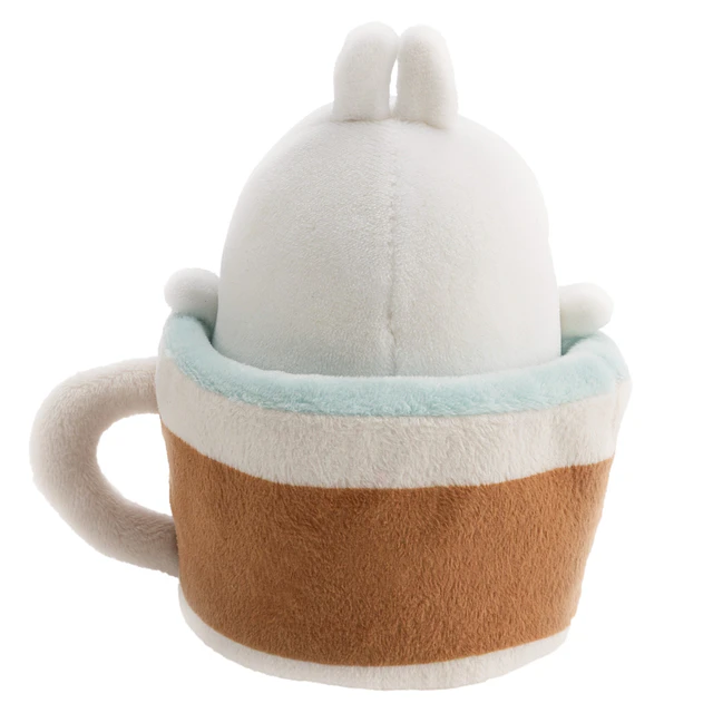 MOLANG COPO DE CAFÉ |Peluche Molang em caneca,14X9cm