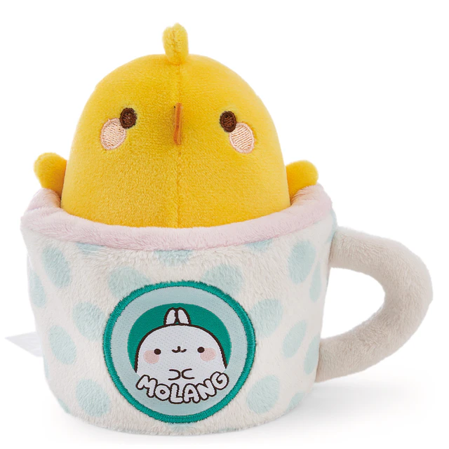 MOLANG COPO DE CAFÉ |Peluche Piu-Piu em caneca,14X9cm