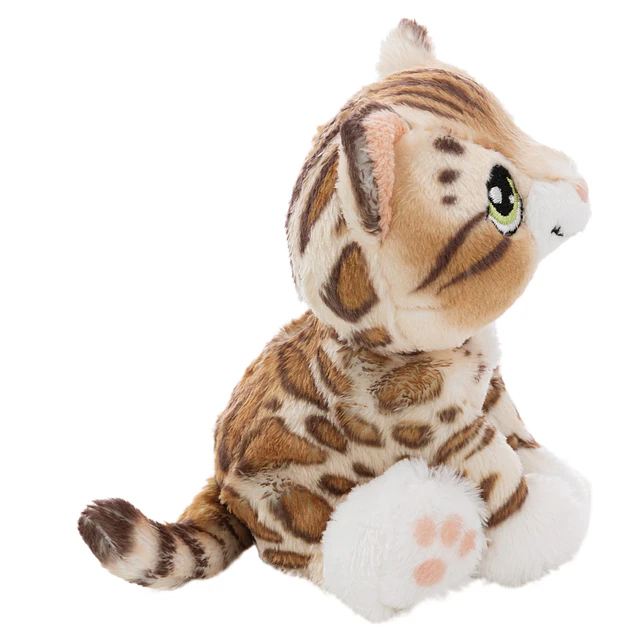 Little Paws | Gato-de-bengala em cesto verde, 12cm