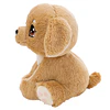 Little Paws | Cão bege em cesto rosa, 12cm