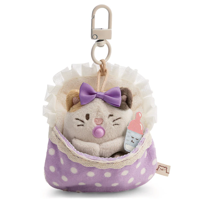 Mymochi | Gato Angy,c/biberão e mosquetão em caixa