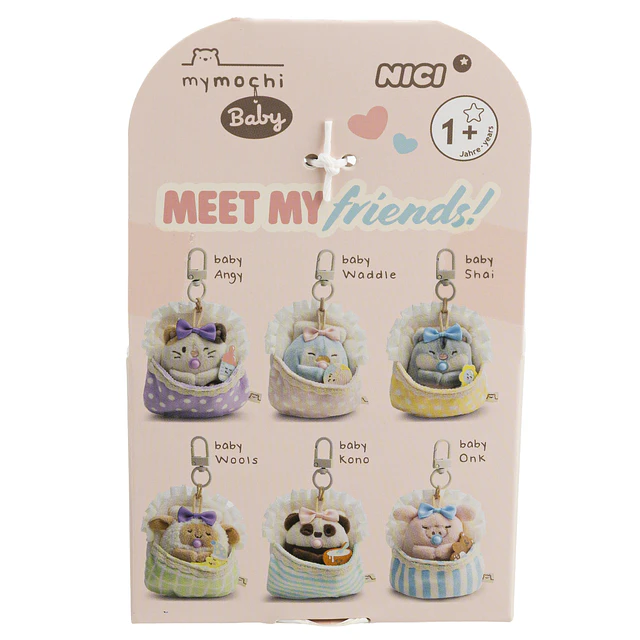 Mymochi | Ovelha Wools,c/ lua e mosquetão em caixa