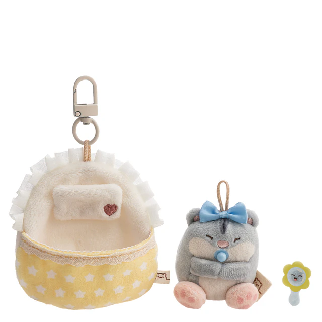 Mymochi | Hamster Chai,c/chocalho e mosquetão em caixa