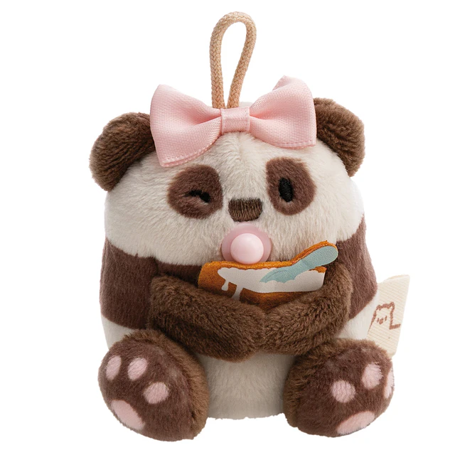 Mymochi | Panda Kono,c/taça de cereais e mosquetão em cai