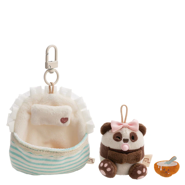 Mymochi | Panda Kono,c/taça de cereais e mosquetão em cai