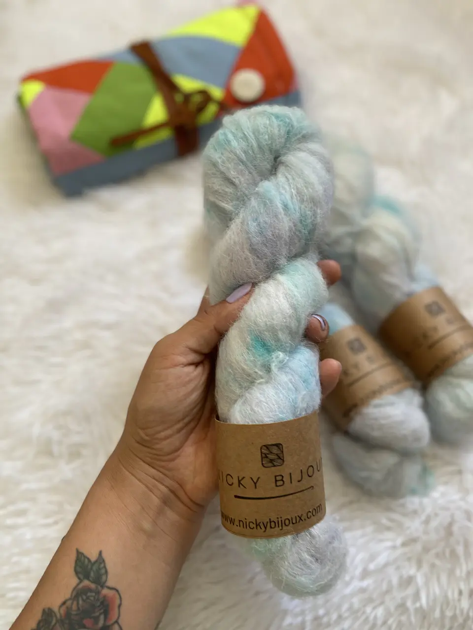 Clarita Tipo Mohair - Cielo 1