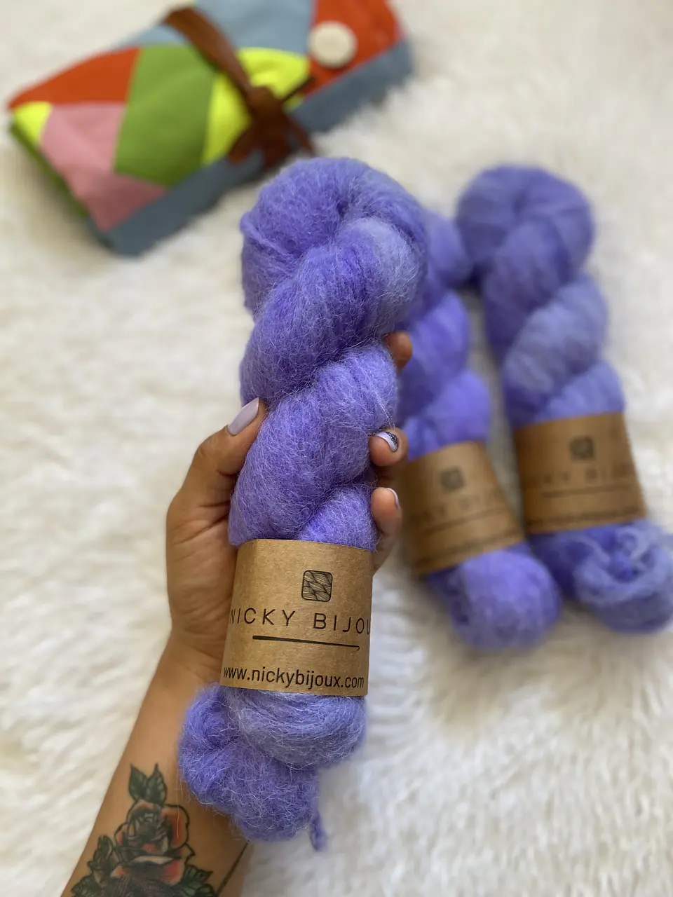 Clarita Tipo Mohair - Morado 1