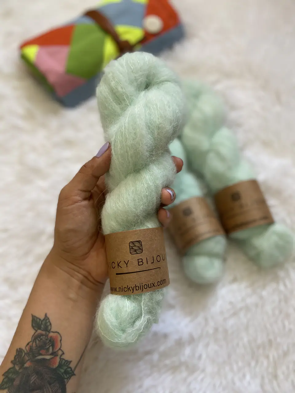 Clarita Tipo Mohair - Menta 1