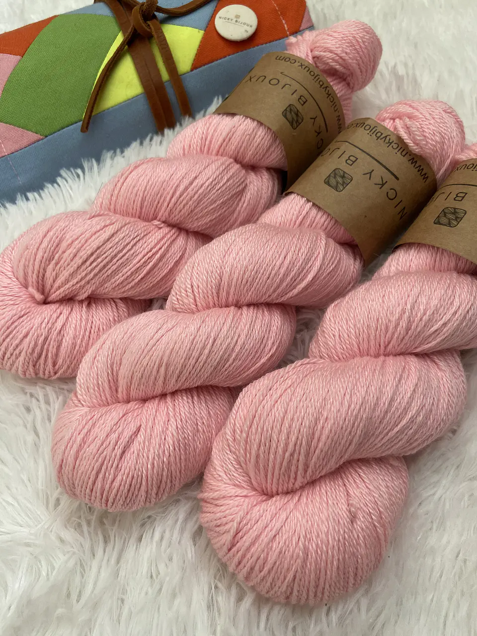 Merino Seda Fingering - Rosa 1 4