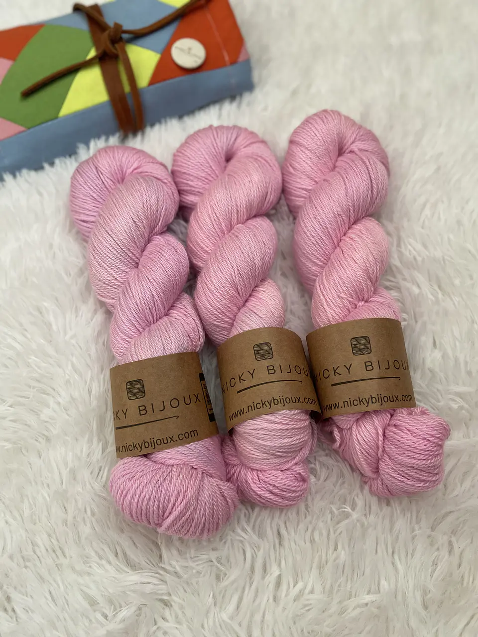 Merino Seda Fingering - Rosa 2 2