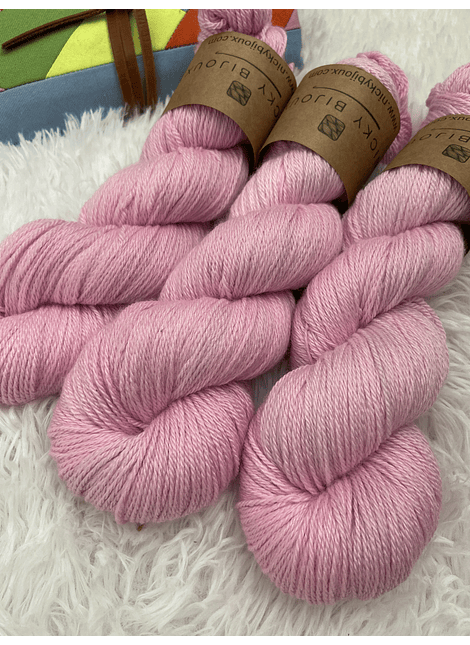 Merino Seda Fingering - Rosa 2