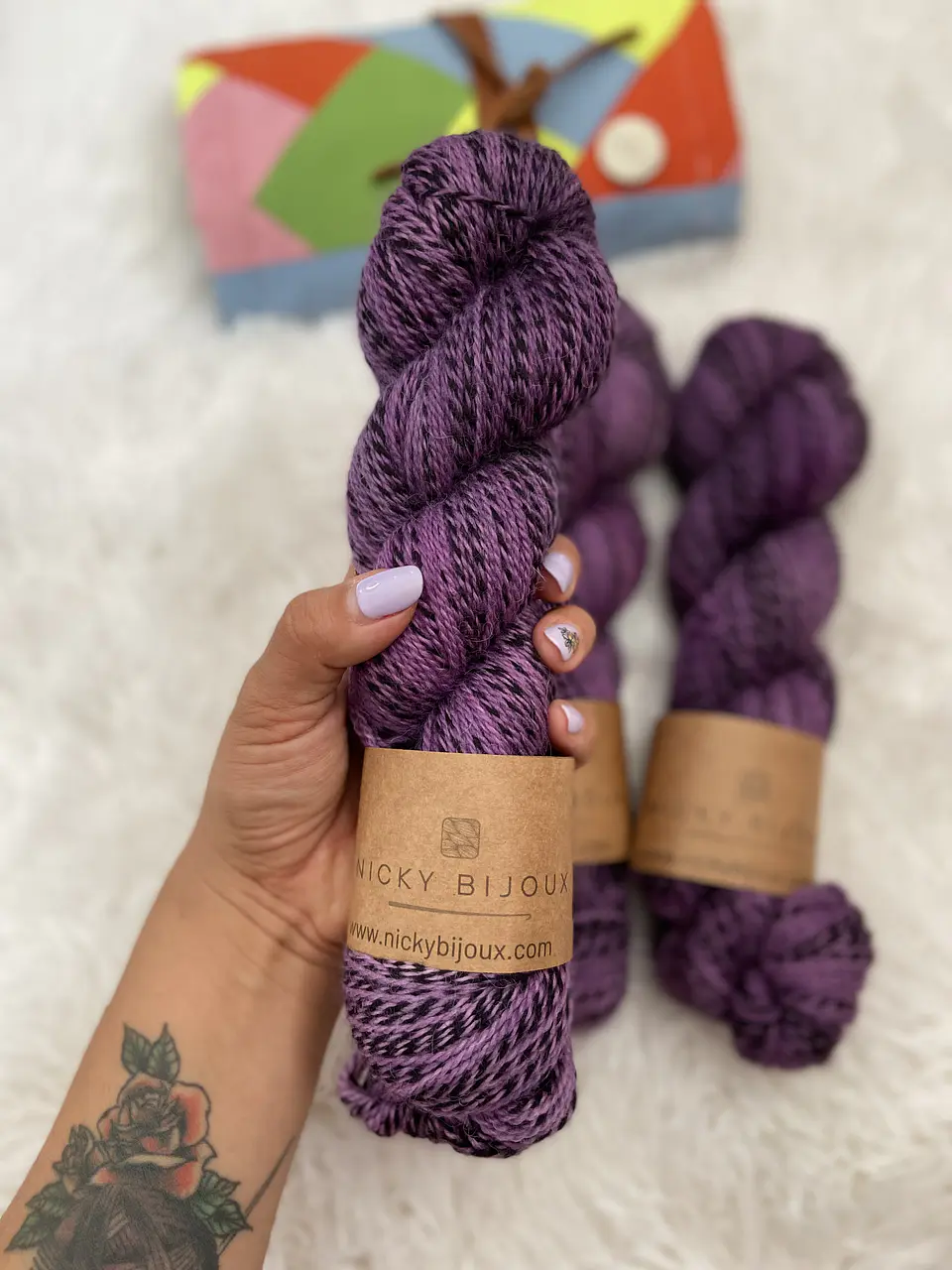 Merino Zebra - Blueberry 1