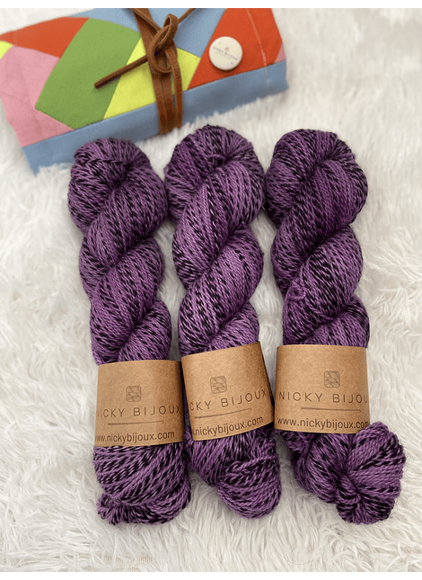 Merino Zebra - Blueberry