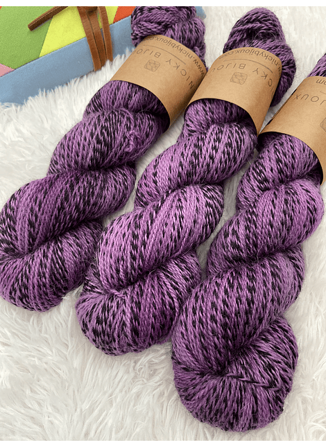 Merino Zebra - Blueberry