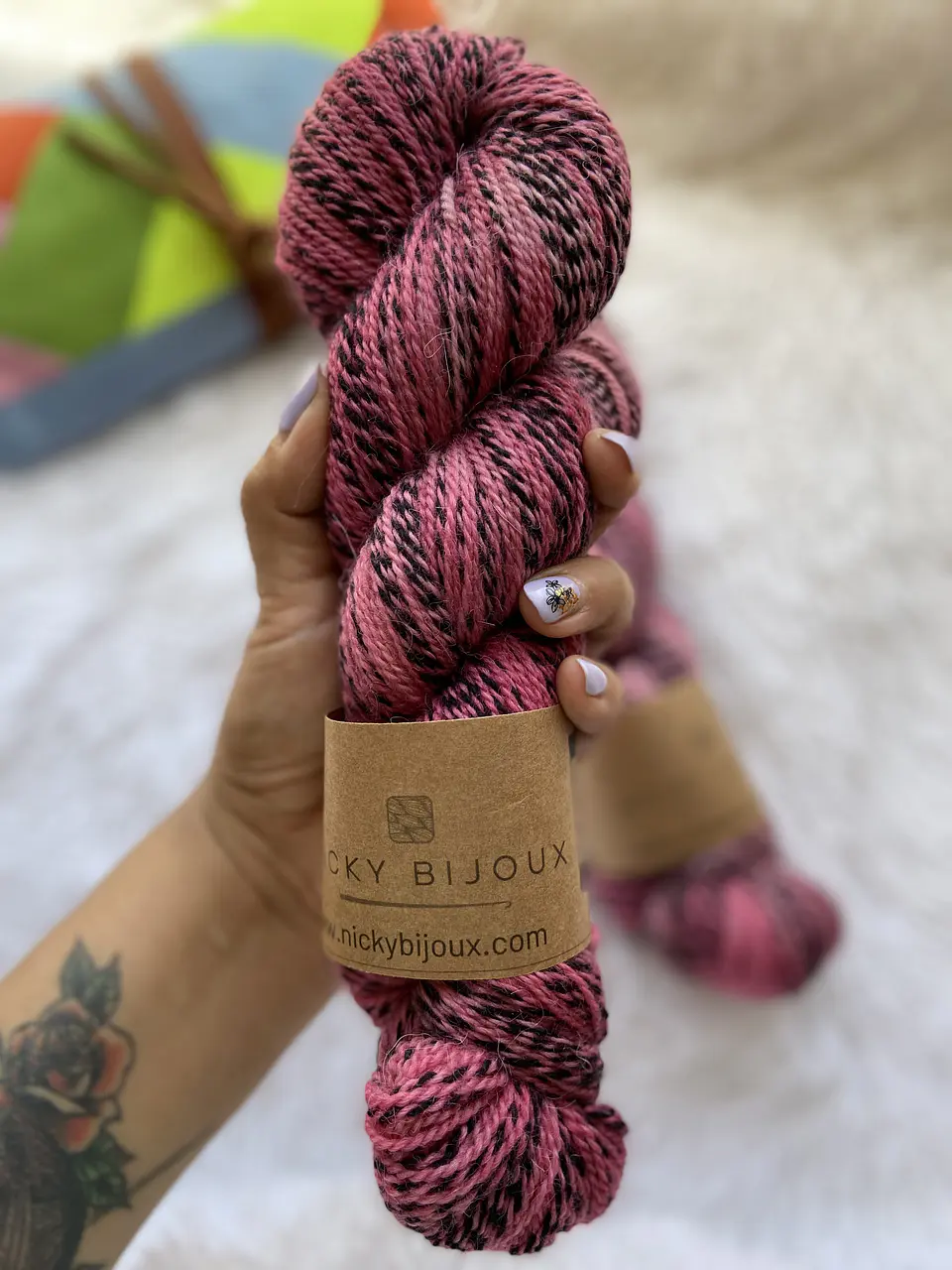 Merino Zebra - Guinda Semisólido 1