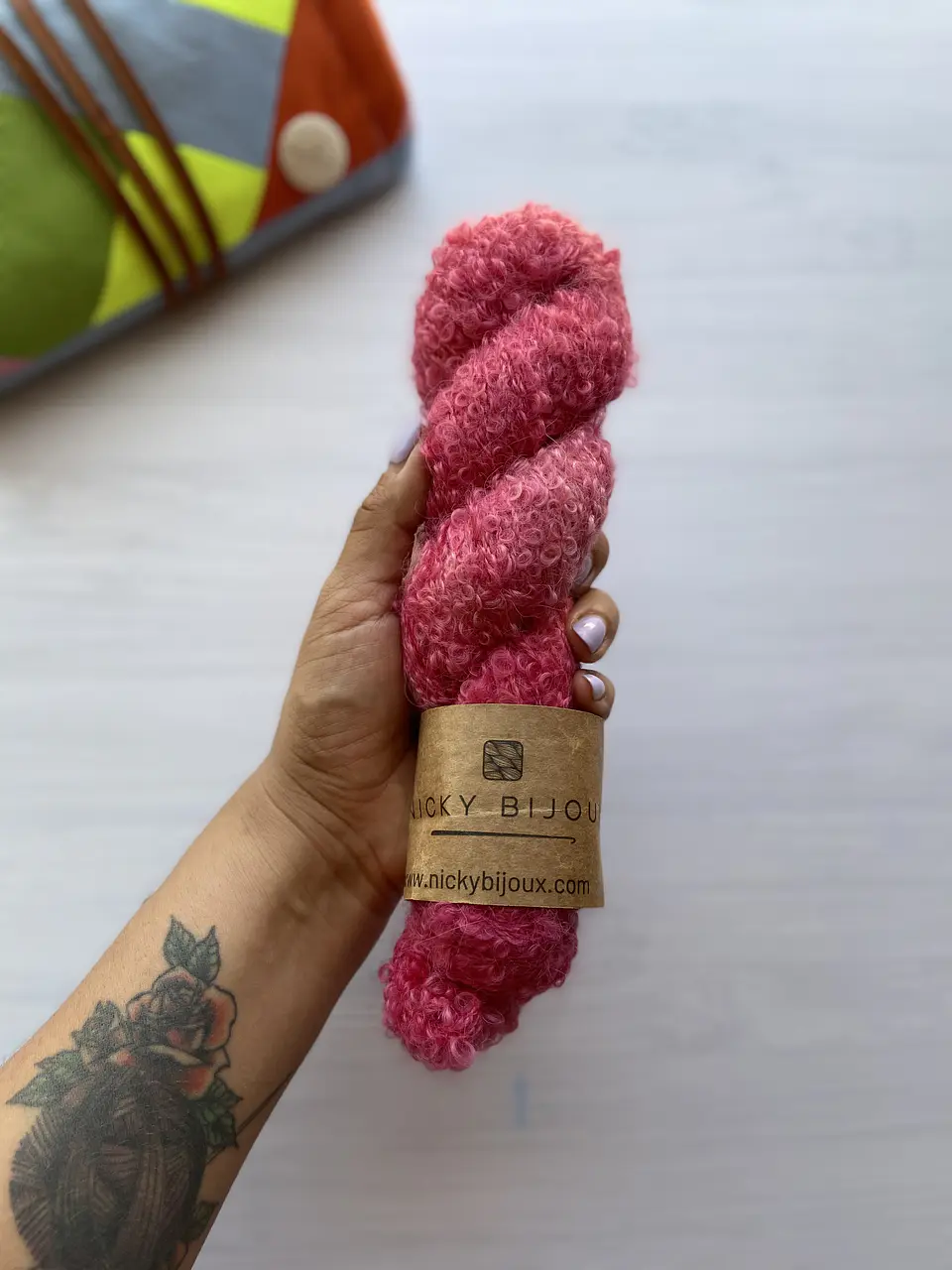 Merino Boucle Alpaca Suri - Rojo Italiano 1