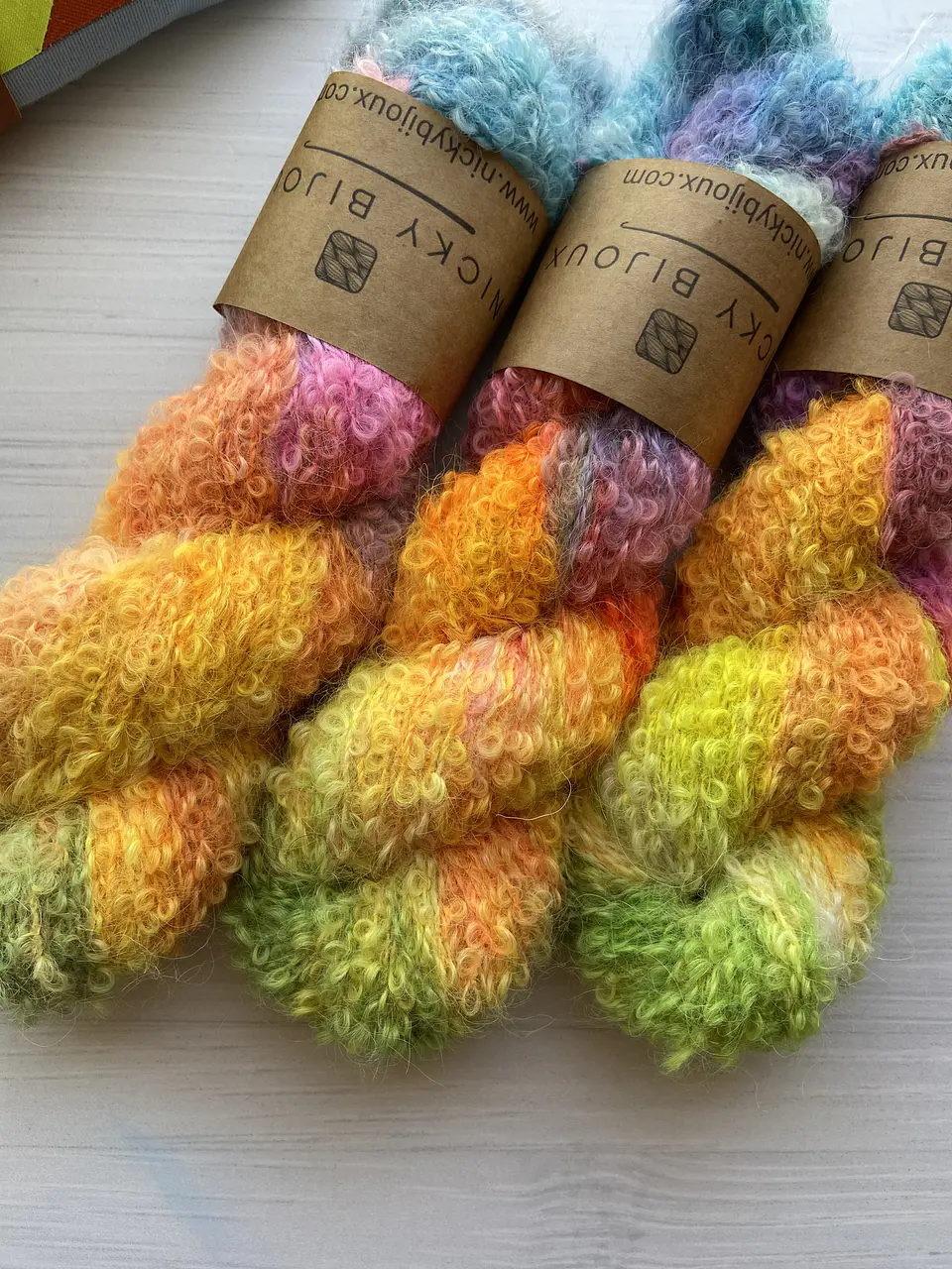 Merino Boucle Alpaca Suri - Rainbow 1 3