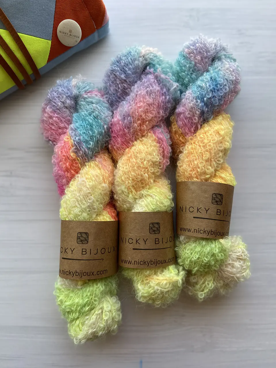 Merino Boucle Alpaca Suri - Rainbow 2 2