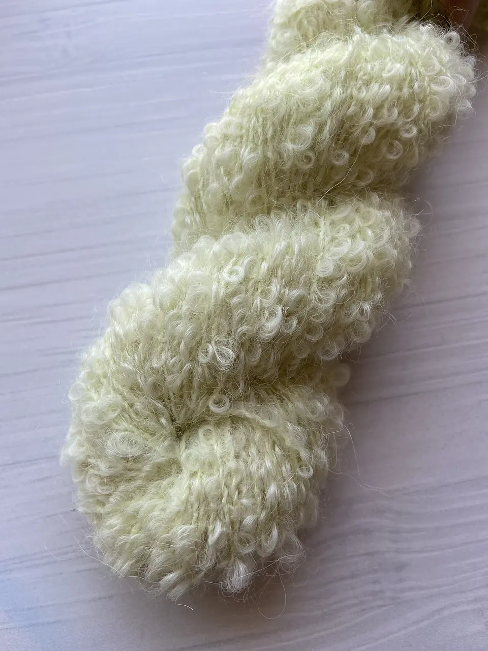 Merino Boucle Alpaca Suri - Amarillento Soft. 3