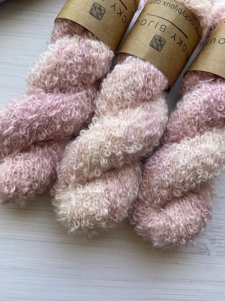 Merino Boucle Alpaca Suri - Palo Rosa 3