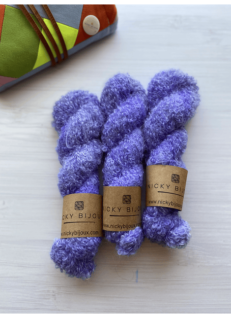 Merino Boucle Alpaca Suri - Violeta