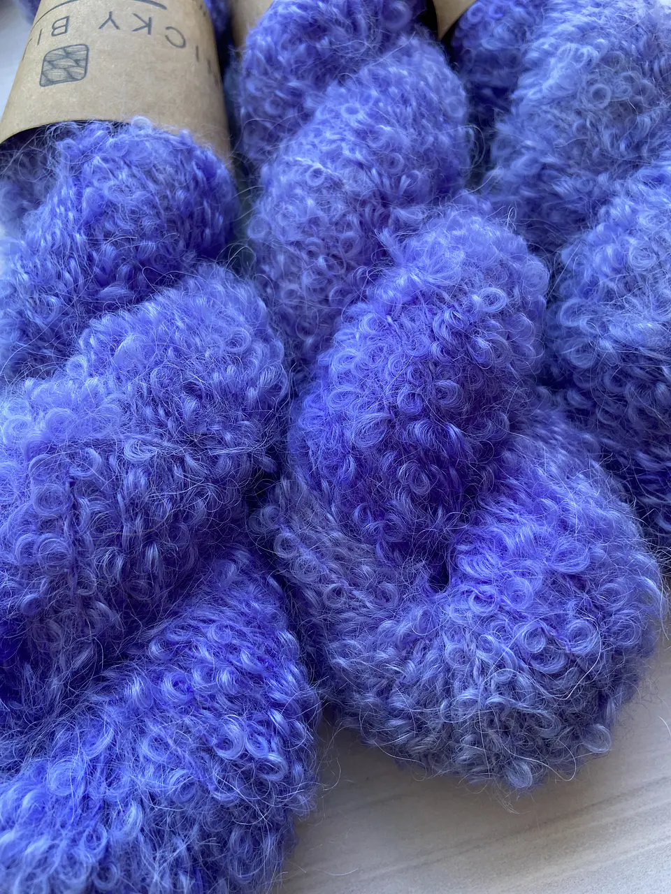 Merino Boucle Alpaca Suri - Violeta 3