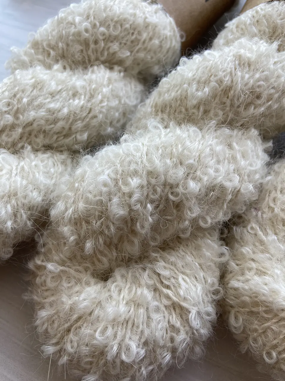 Merino Boucle Alpaca Suri - Natural 3