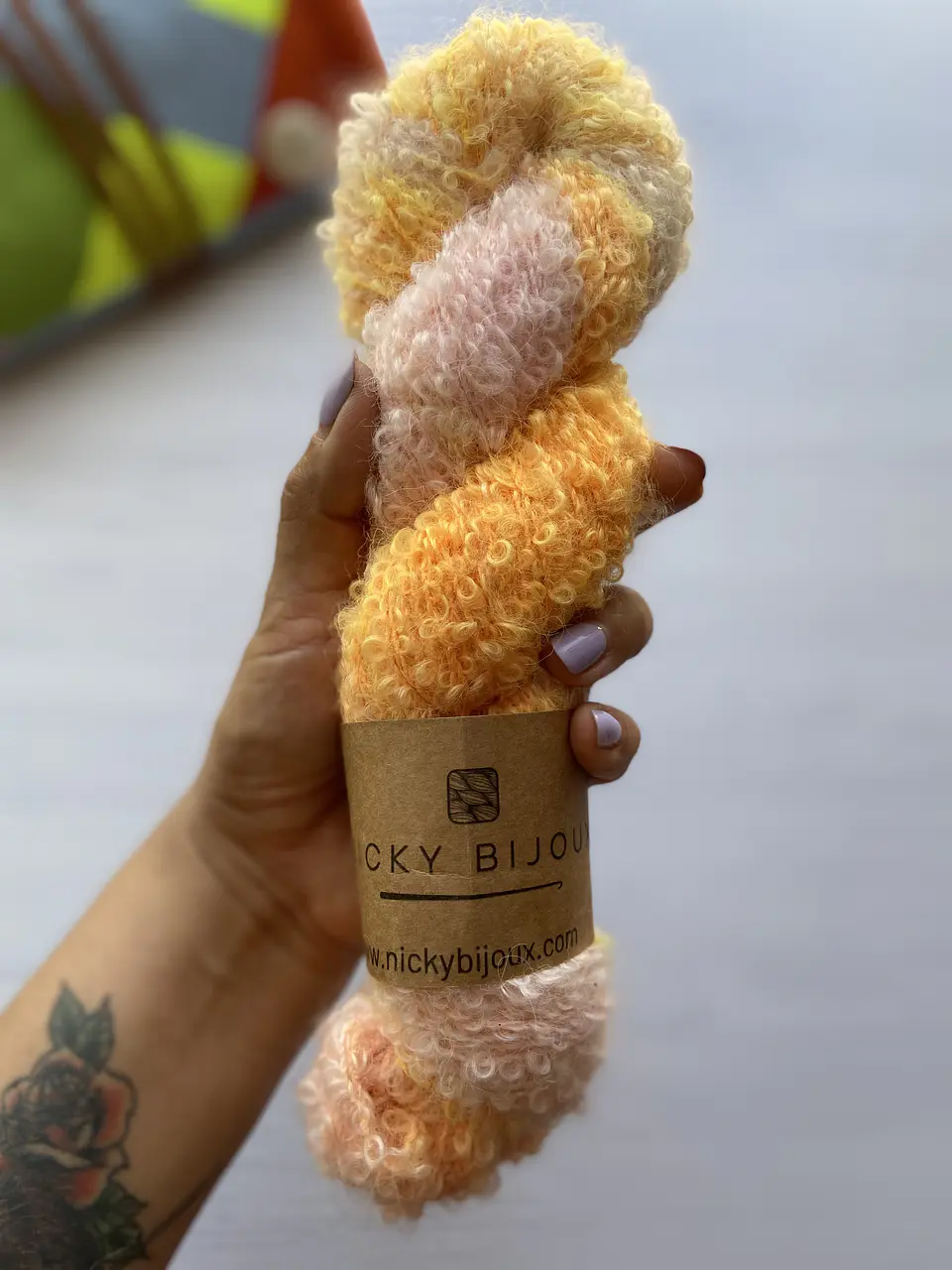 Merino Boucle Alpaca Suri - Duo color 1
