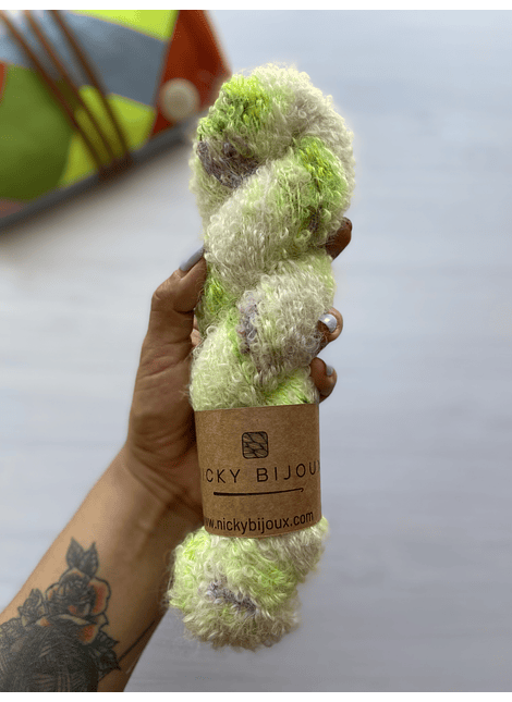 Merino Boucle Alpaca Suri - Pradera